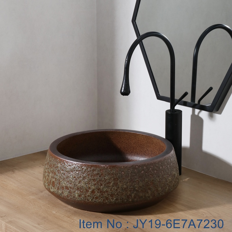 JY19-6E7A7230 JY19-6E7A7230 Chinese factory direct art ceramic beautiful bathroom washing sink - shengjiang  ceramic  factory   porcelain art hand basin wash sink