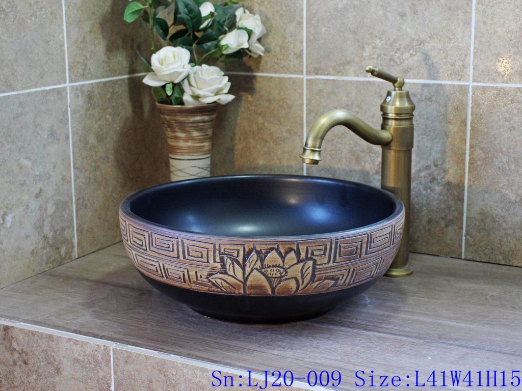 LJ20-009-1024x768 LJ20-009 Jingdezhen round creative decorative ceramic washbasin - shengjiang  ceramic  factory   porcelain art hand basin wash sink