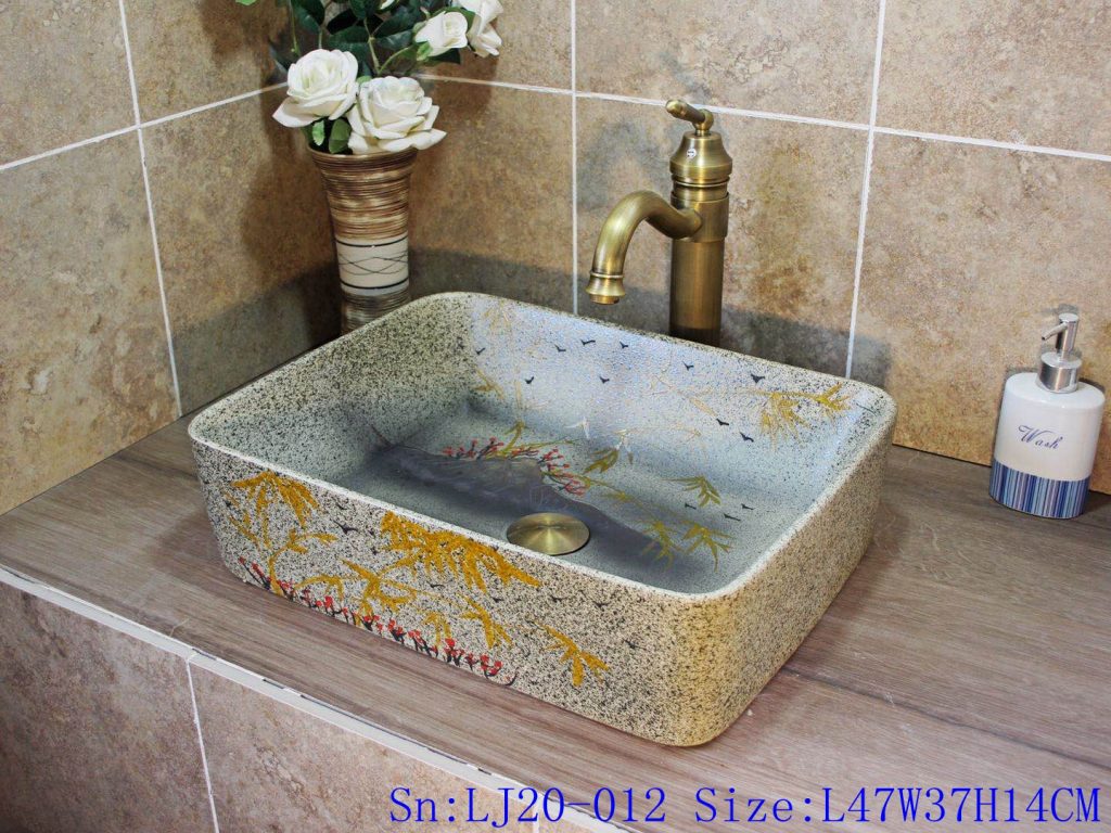 LJ20-012-1024x768 LJ20-012 Poetic creative design rectangle ceramic washbasin - shengjiang  ceramic  factory   porcelain art hand basin wash sink