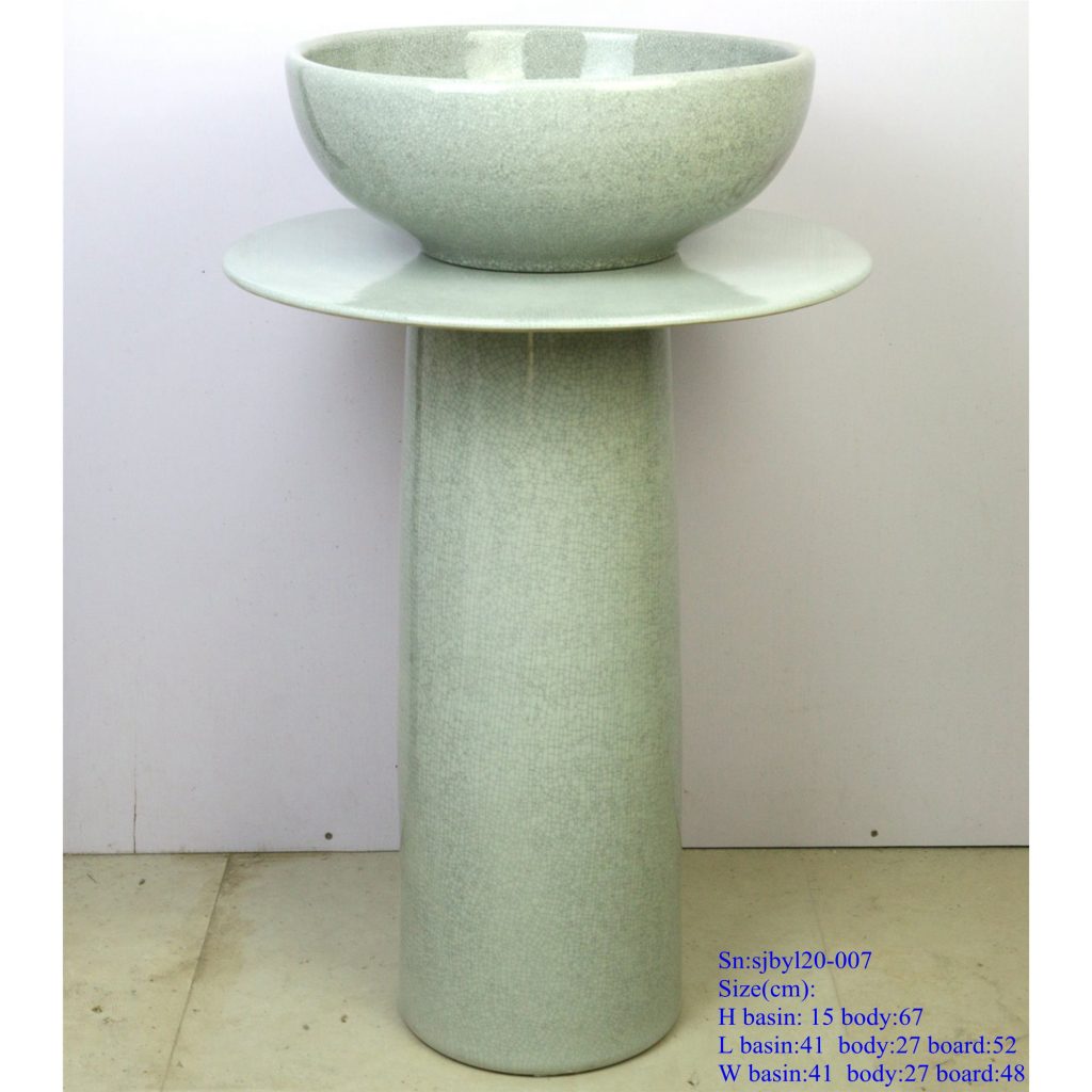 sjbyl20-007-套盆-白纹片1-1024x1024 sjby120-007 Jingdezhen Wash basin with white grain film - shengjiang  ceramic  factory   porcelain art hand basin wash sink