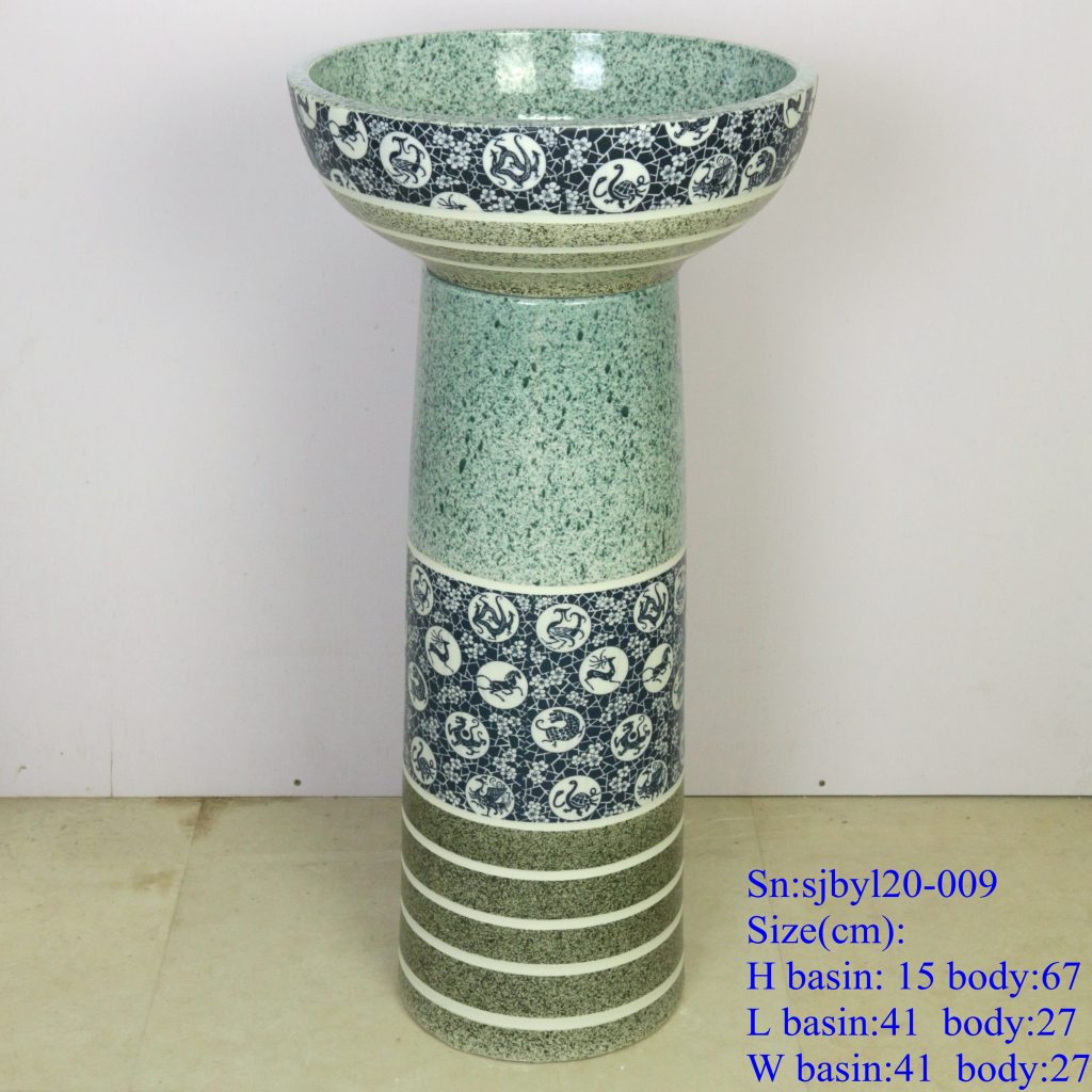 sjbyl20-009-套盆-12生肖斑马纹-1024x1024 sjby120-009Jingdezhen 12 zodiac zebra pattern washbasin - shengjiang  ceramic  factory   porcelain art hand basin wash sink