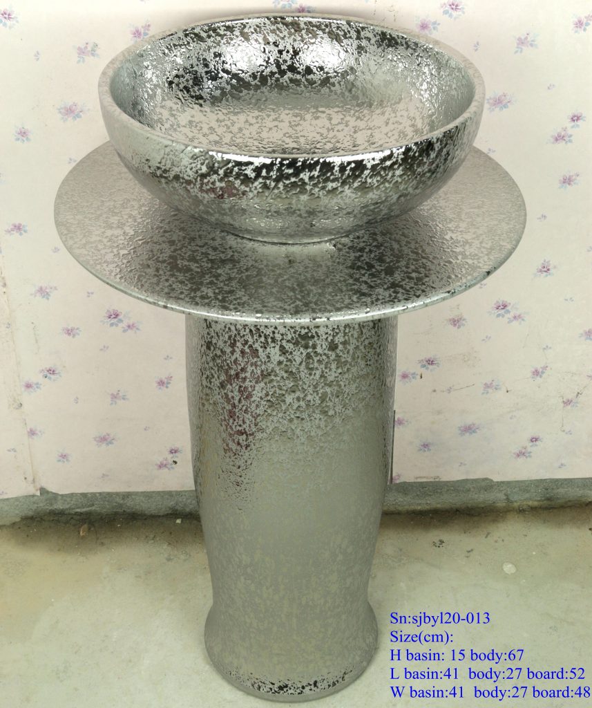 sjbyl20-013-台盆-金属釉和电镀系列-碎银-857x1024 sjby120-013 Jingdezhen hand-painted river-coastal design wash basin - shengjiang  ceramic  factory   porcelain art hand basin wash sink