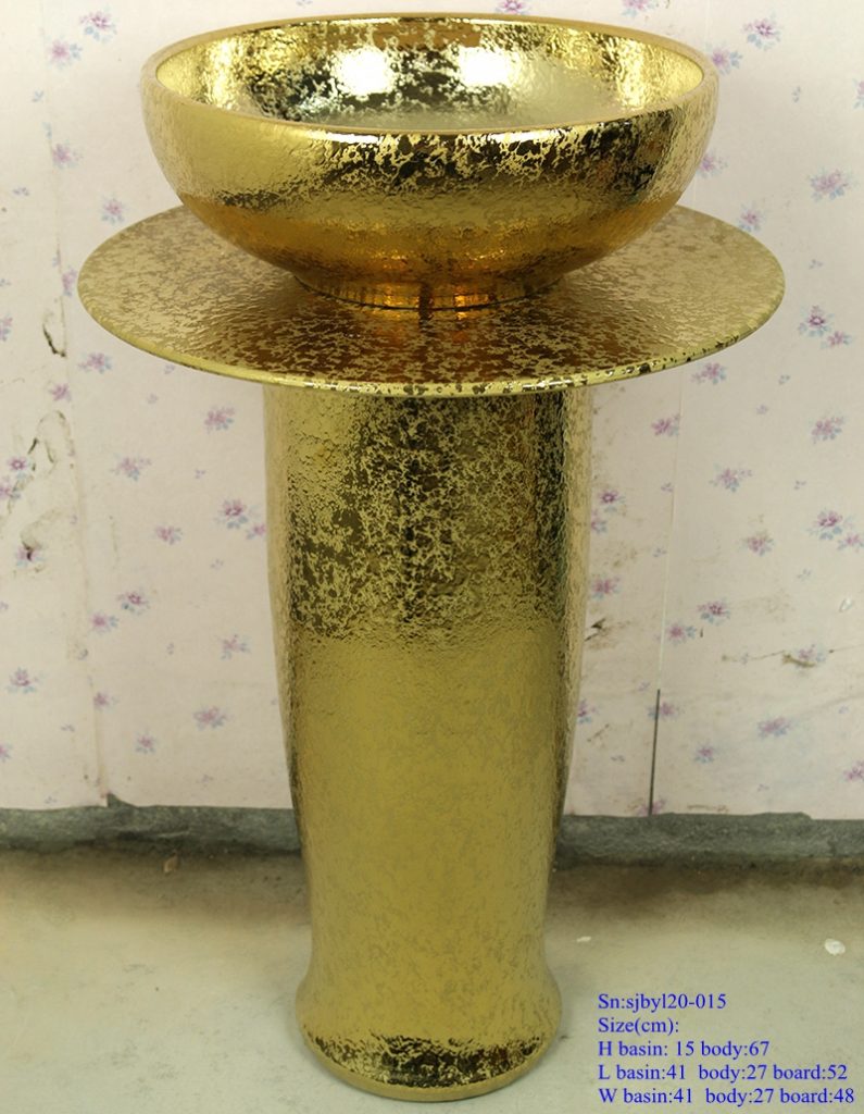 sjbyl20-015-台盆-金属釉和电镀系列-碎金1-795x1024 sjby120-015 Jingdezhen hand-painted river-coastal design wash basin - shengjiang  ceramic  factory   porcelain art hand basin wash sink