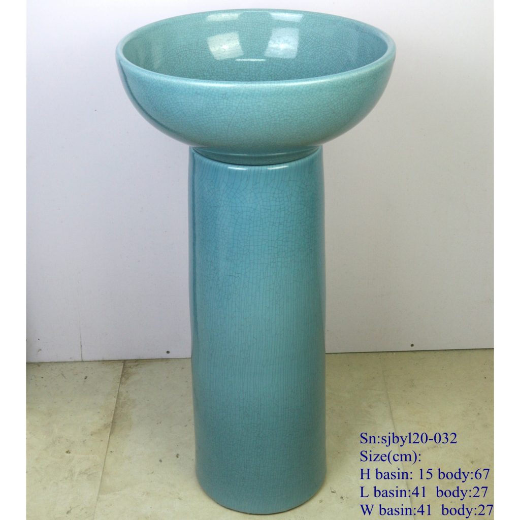 sjbyl20-032-套盆-蓝纹片2-1024x1024 sjby120-032 Jingdezhen handmade blue pattern washbasin - shengjiang  ceramic  factory   porcelain art hand basin wash sink