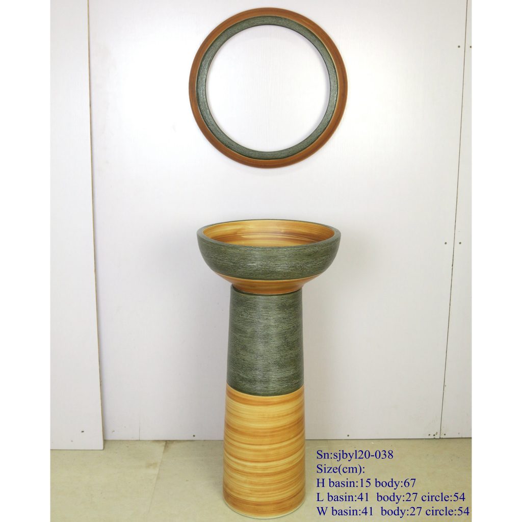 sjbyl20-038-套盆-古色岩刻细线-1024x1024 sjby120-038 Jingdezhen hand-carved ancient color rock fine line pattern wash basin - shengjiang  ceramic  factory   porcelain art hand basin wash sink