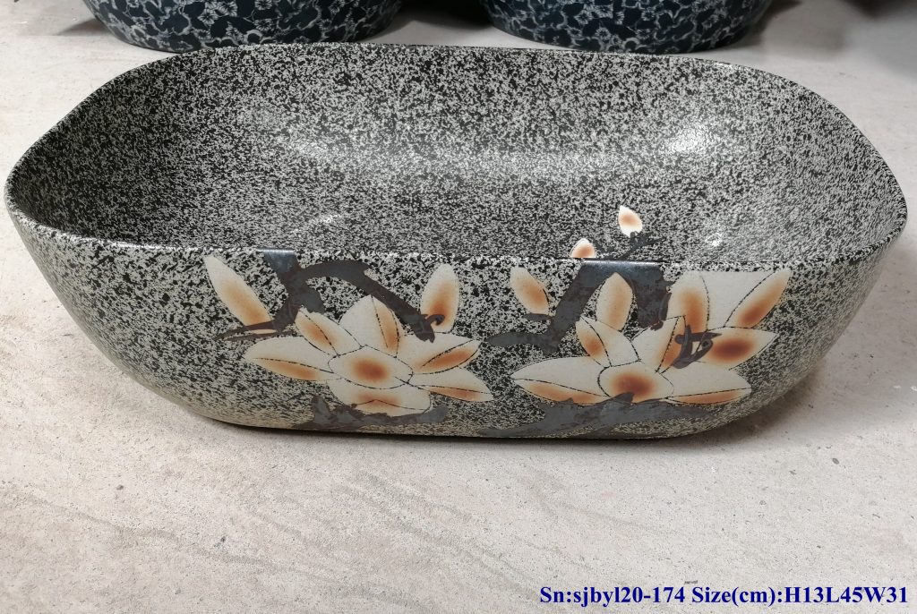 sjbyl20-174-浅咖金荷3-1024x686 sjby120-174 Jingdezhen light coffee gold lotus design washbasin - shengjiang  ceramic  factory   porcelain art hand basin wash sink