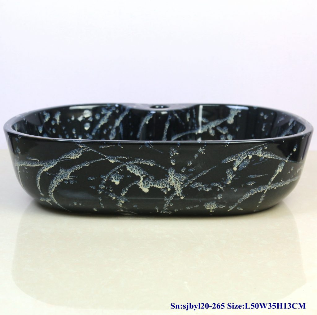 sjbyl20-265-（椭圆带孔）北极光-1024x1015 sjby120-265 Jingdezhen Hand painted Ceramic washbasin with Aurora Borealis pattern - shengjiang  ceramic  factory   porcelain art hand basin wash sink