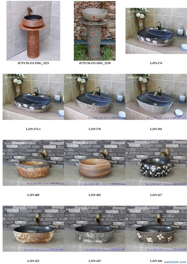 2020-VOL01-jingdezhen-shengjiang-ceramic-art-basin-washsink-brochure-LJ-YR-BYL-JUNY-019-724x1024 Two wash basin catalogues produced by Shengjiang Ceramics Company will be released in 2020.9.14 - shengjiang  ceramic  factory   porcelain art hand basin wash sink
