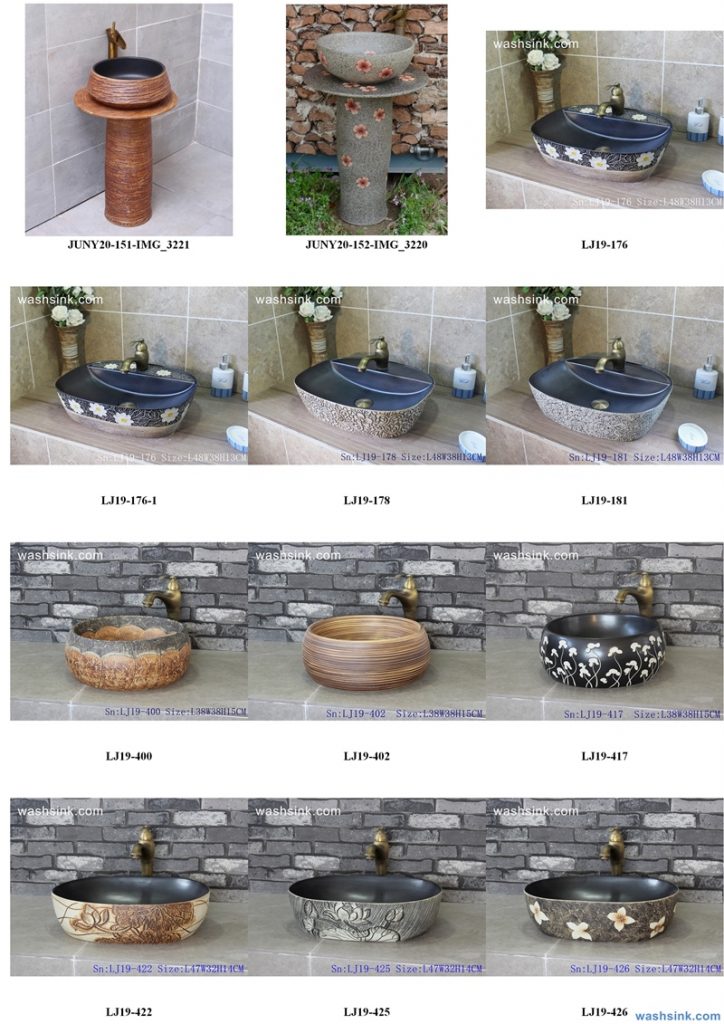 2020-VOL01-jingdezhen-shengjiang-ceramic-art-basin-washsink-brochure-LJ-YR-BYL-JUNY-019-724x1024 Two wash basin catalogues produced by Shengjiang Ceramics Company will be released in 2020.9.14 - shengjiang  ceramic  factory   porcelain art hand basin wash sink