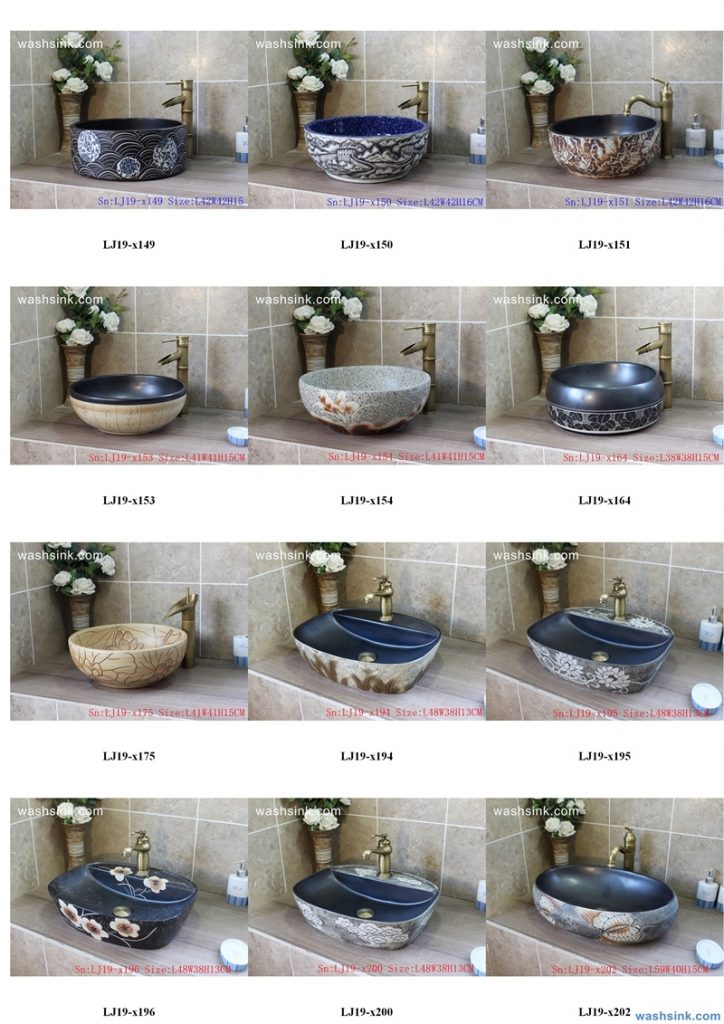 2020-VOL01-jingdezhen-shengjiang-ceramic-art-basin-washsink-brochure-LJ-YR-BYL-JUNY-025-724x1024 Two wash basin catalogues produced by Shengjiang Ceramics Company will be released in 2020.9.14 - shengjiang  ceramic  factory   porcelain art hand basin wash sink