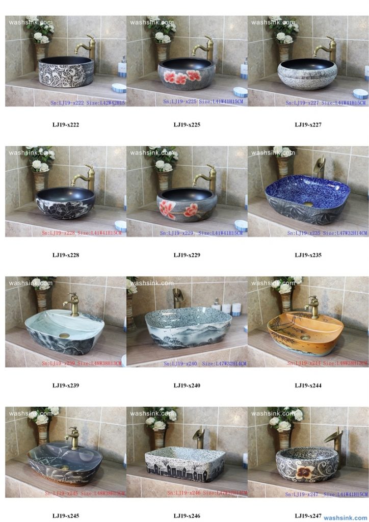 2020-VOL01-jingdezhen-shengjiang-ceramic-art-basin-washsink-brochure-LJ-YR-BYL-JUNY-027-724x1024 Two wash basin catalogues produced by Shengjiang Ceramics Company will be released in 2020.9.14 - shengjiang  ceramic  factory   porcelain art hand basin wash sink