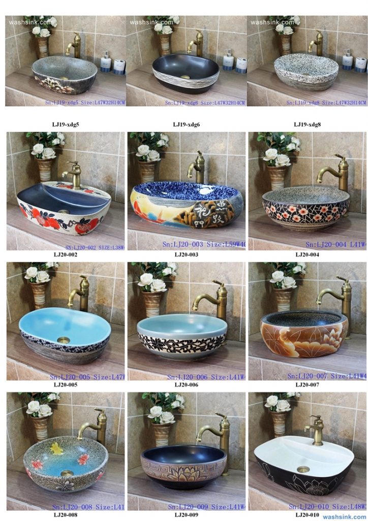 2020-VOL01-jingdezhen-shengjiang-ceramic-art-basin-washsink-brochure-LJ-YR-BYL-JUNY-029-724x1024 Two wash basin catalogues produced by Shengjiang Ceramics Company will be released in 2020.9.14 - shengjiang  ceramic  factory   porcelain art hand basin wash sink