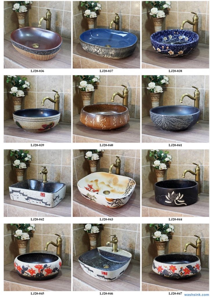 2020-VOL01-jingdezhen-shengjiang-ceramic-art-basin-washsink-brochure-LJ-YR-BYL-JUNY-032-724x1024 Two wash basin catalogues produced by Shengjiang Ceramics Company will be released in 2020.9.14 - shengjiang  ceramic  factory   porcelain art hand basin wash sink