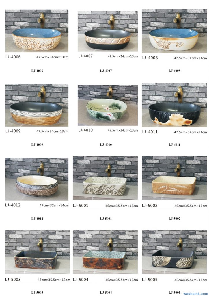 2020-VOL01-jingdezhen-shengjiang-ceramic-art-basin-washsink-brochure-LJ-YR-BYL-JUNY-054-724x1024 Two wash basin catalogues produced by Shengjiang Ceramics Company will be released in 2020.9.14 - shengjiang  ceramic  factory   porcelain art hand basin wash sink