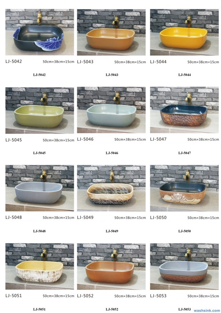 2020-VOL01-jingdezhen-shengjiang-ceramic-art-basin-washsink-brochure-LJ-YR-BYL-JUNY-058-724x1024 Two wash basin catalogues produced by Shengjiang Ceramics Company will be released in 2020.9.14 - shengjiang  ceramic  factory   porcelain art hand basin wash sink