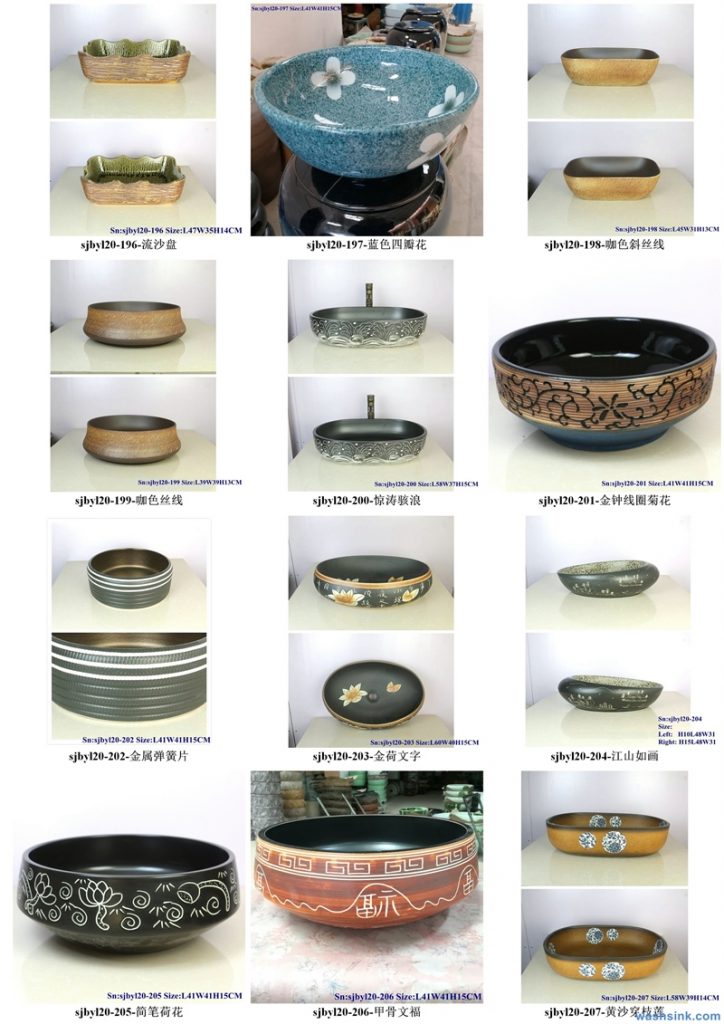 2020-VOL01-jingdezhen-shengjiang-ceramic-art-basin-washsink-brochure-LJ-YR-BYL-JUNY-098-724x1024 Two wash basin catalogues produced by Shengjiang Ceramics Company will be released in 2020.9.14 - shengjiang  ceramic  factory   porcelain art hand basin wash sink