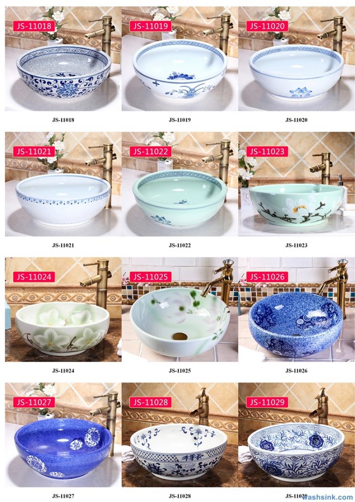 2020-VOL02-jingdezhen-shengjiang-ceramic-art-basin-washsink-brochure-JS-005-724x1024 Two wash basin catalogues produced by Shengjiang Ceramics Company will be released in 2020.9.14 - shengjiang  ceramic  factory   porcelain art hand basin wash sink