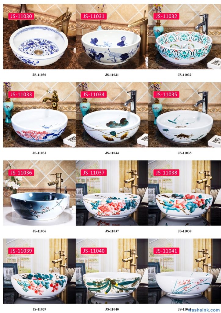 2020-VOL02-jingdezhen-shengjiang-ceramic-art-basin-washsink-brochure-JS-006-724x1024 Two wash basin catalogues produced by Shengjiang Ceramics Company will be released in 2020.9.14 - shengjiang  ceramic  factory   porcelain art hand basin wash sink