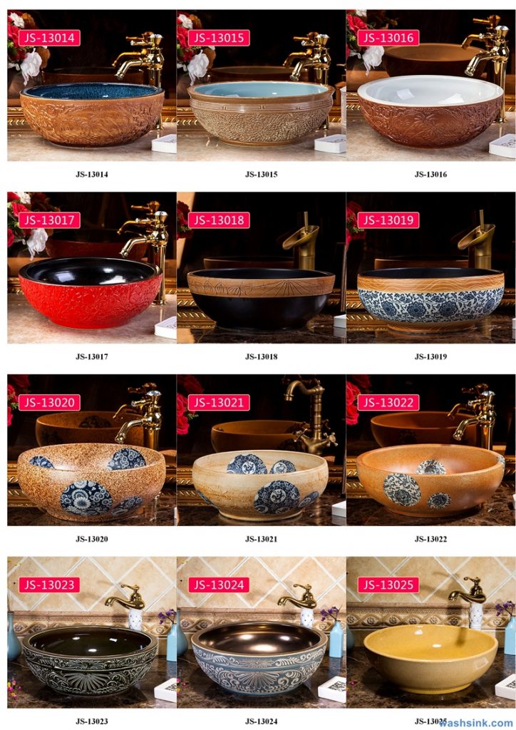 2020-VOL02-jingdezhen-shengjiang-ceramic-art-basin-washsink-brochure-JS-012-724x1024 Two wash basin catalogues produced by Shengjiang Ceramics Company will be released in 2020.9.14 - shengjiang  ceramic  factory   porcelain art hand basin wash sink