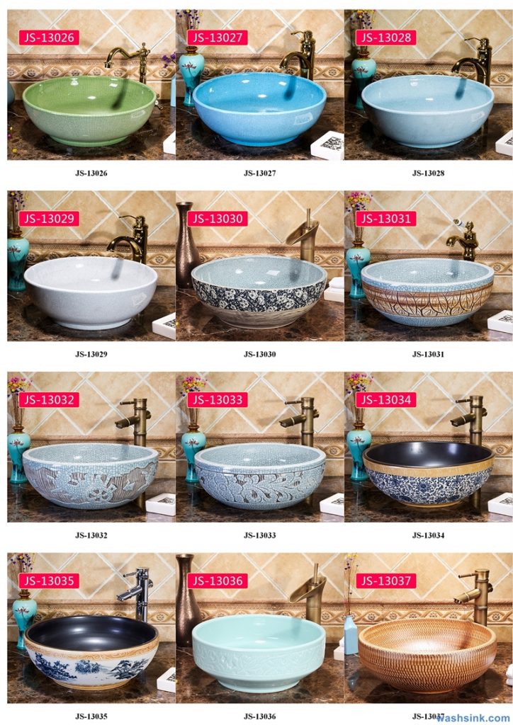 2020-VOL02-jingdezhen-shengjiang-ceramic-art-basin-washsink-brochure-JS-013-724x1024 Two wash basin catalogues produced by Shengjiang Ceramics Company will be released in 2020.9.14 - shengjiang  ceramic  factory   porcelain art hand basin wash sink