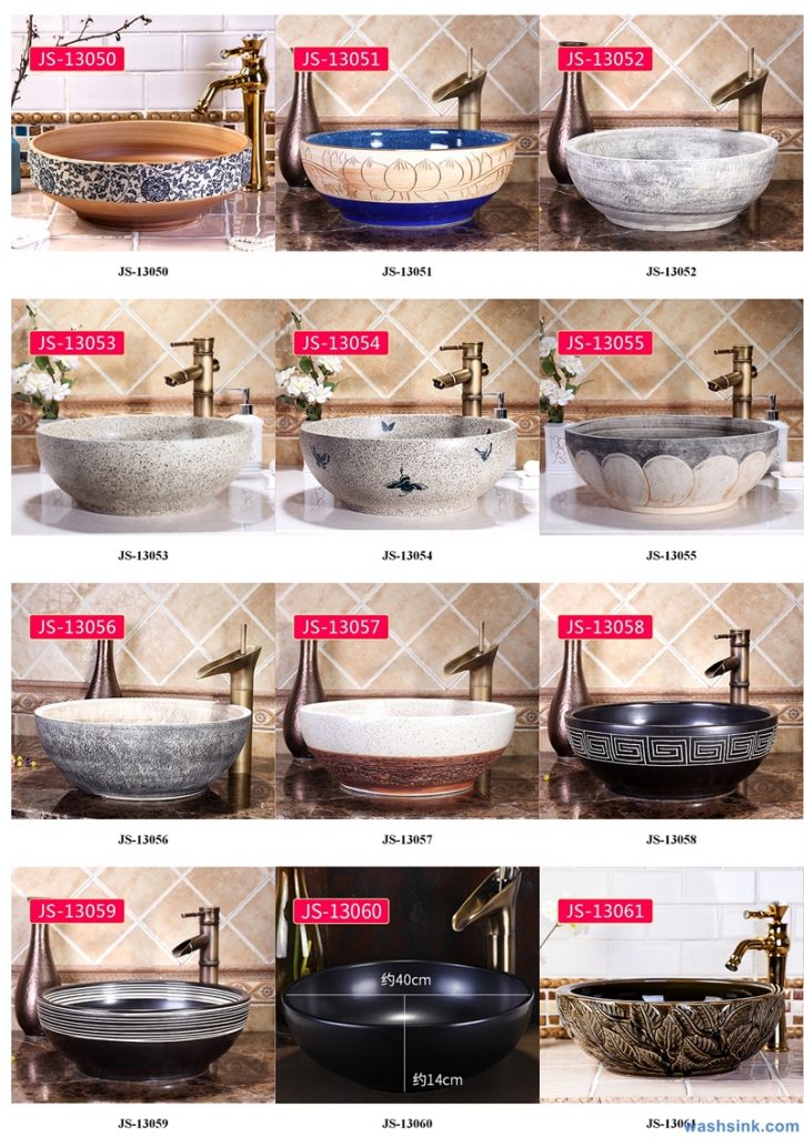 2020-VOL02-jingdezhen-shengjiang-ceramic-art-basin-washsink-brochure-JS-015-724x1024 Two wash basin catalogues produced by Shengjiang Ceramics Company will be released in 2020.9.14 - shengjiang  ceramic  factory   porcelain art hand basin wash sink
