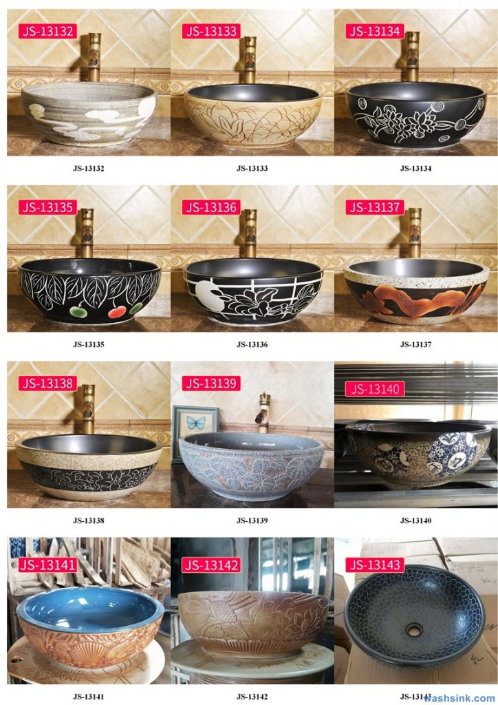 2020-VOL02-jingdezhen-shengjiang-ceramic-art-basin-washsink-brochure-JS-022-724x1024 Two wash basin catalogues produced by Shengjiang Ceramics Company will be released in 2020.9.14 - shengjiang  ceramic  factory   porcelain art hand basin wash sink