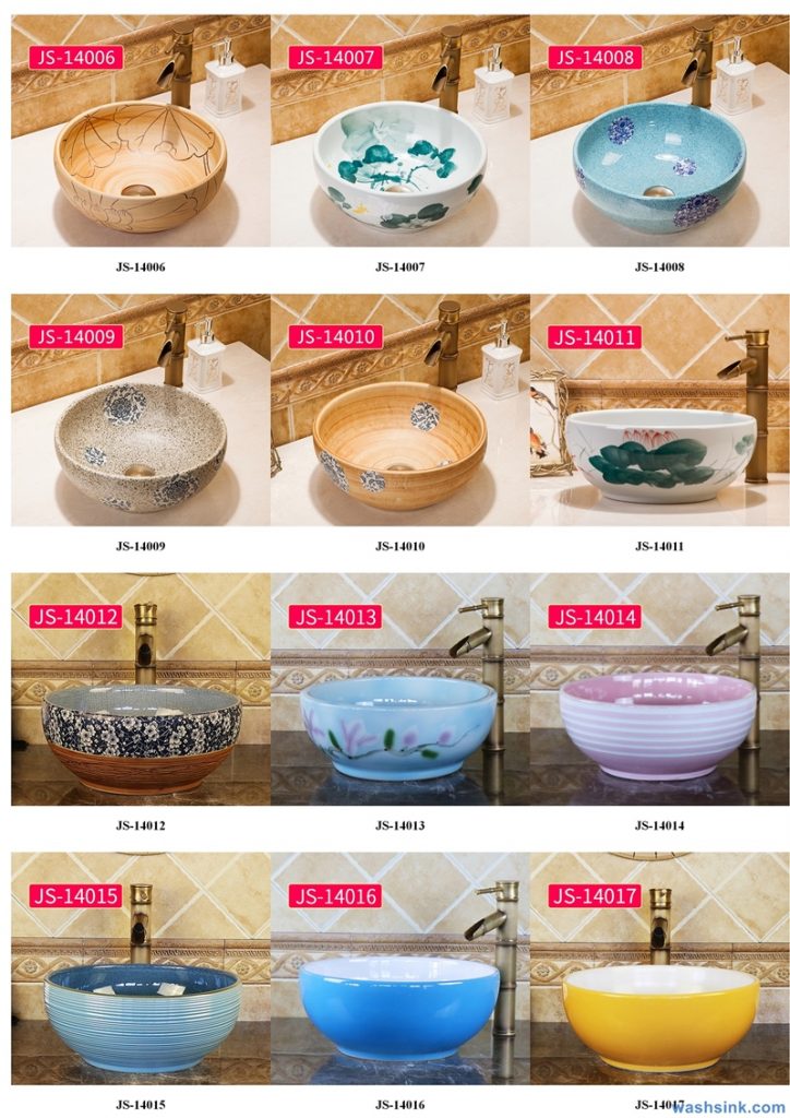 2020-VOL02-jingdezhen-shengjiang-ceramic-art-basin-washsink-brochure-JS-024-724x1024 Two wash basin catalogues produced by Shengjiang Ceramics Company will be released in 2020.9.14 - shengjiang  ceramic  factory   porcelain art hand basin wash sink