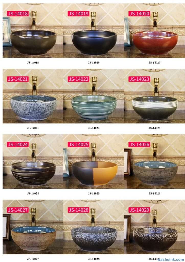 2020-VOL02-jingdezhen-shengjiang-ceramic-art-basin-washsink-brochure-JS-025-724x1024 Two wash basin catalogues produced by Shengjiang Ceramics Company will be released in 2020.9.14 - shengjiang  ceramic  factory   porcelain art hand basin wash sink