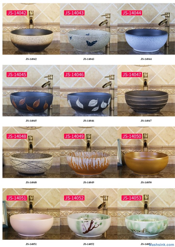 2020-VOL02-jingdezhen-shengjiang-ceramic-art-basin-washsink-brochure-JS-027-724x1024 Two wash basin catalogues produced by Shengjiang Ceramics Company will be released in 2020.9.14 - shengjiang  ceramic  factory   porcelain art hand basin wash sink