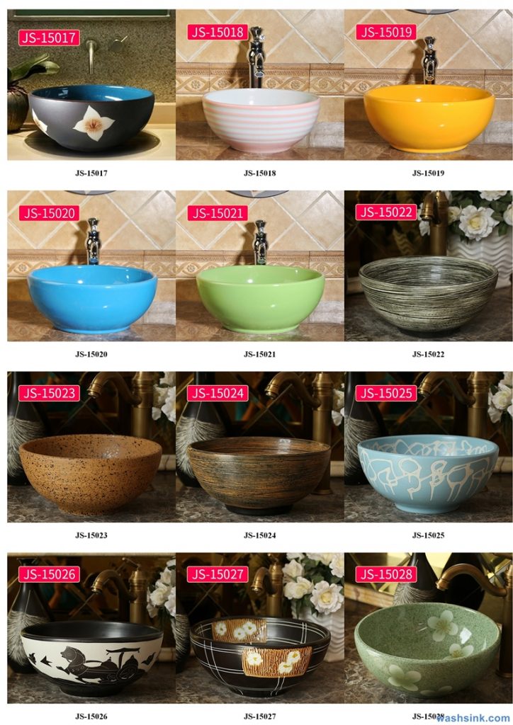 2020-VOL02-jingdezhen-shengjiang-ceramic-art-basin-washsink-brochure-JS-031-724x1024 Two wash basin catalogues produced by Shengjiang Ceramics Company will be released in 2020.9.14 - shengjiang  ceramic  factory   porcelain art hand basin wash sink