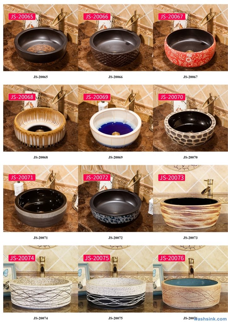 2020-VOL02-jingdezhen-shengjiang-ceramic-art-basin-washsink-brochure-JS-037-724x1024 Two wash basin catalogues produced by Shengjiang Ceramics Company will be released in 2020.9.14 - shengjiang  ceramic  factory   porcelain art hand basin wash sink