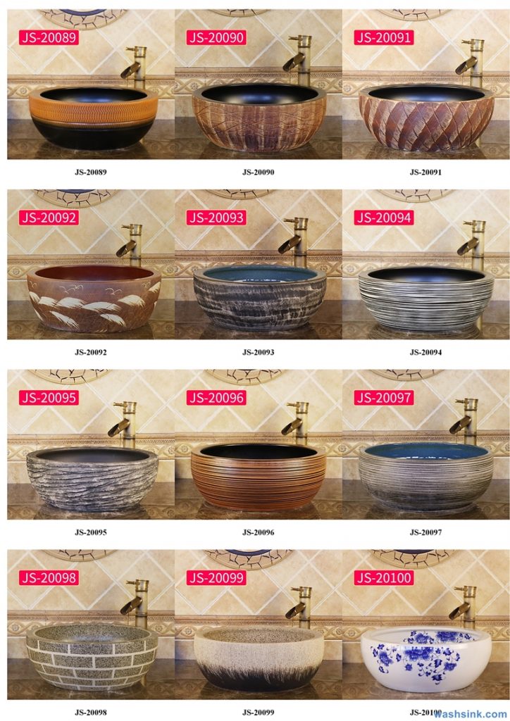 2020-VOL02-jingdezhen-shengjiang-ceramic-art-basin-washsink-brochure-JS-039-724x1024 Two wash basin catalogues produced by Shengjiang Ceramics Company will be released in 2020.9.14 - shengjiang  ceramic  factory   porcelain art hand basin wash sink