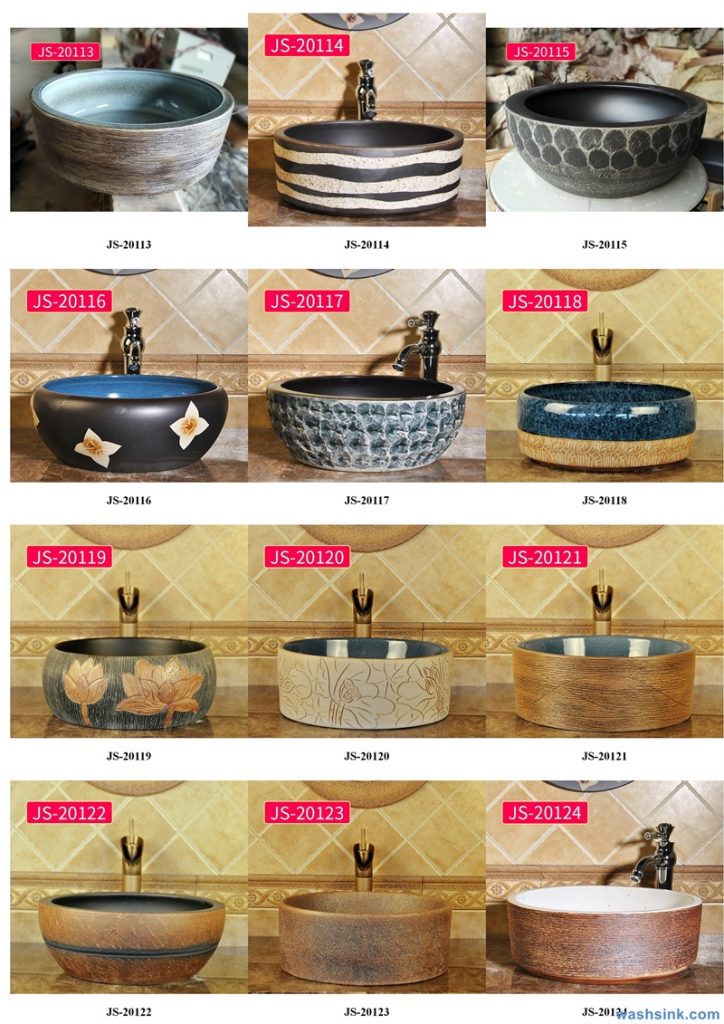 2020-VOL02-jingdezhen-shengjiang-ceramic-art-basin-washsink-brochure-JS-041-724x1024 Two wash basin catalogues produced by Shengjiang Ceramics Company will be released in 2020.9.14 - shengjiang  ceramic  factory   porcelain art hand basin wash sink