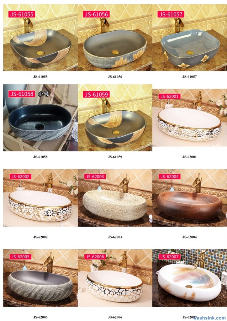 2020-VOL02-jingdezhen-shengjiang-ceramic-art-basin-washsink-brochure-JS-056-724x1024 Two wash basin catalogues produced by Shengjiang Ceramics Company will be released in 2020.9.14 - shengjiang  ceramic  factory   porcelain art hand basin wash sink