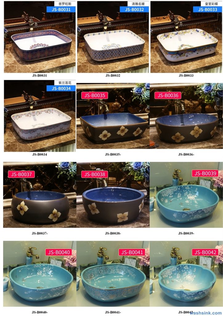 2020-VOL02-jingdezhen-shengjiang-ceramic-art-basin-washsink-brochure-JS-081-724x1024 Two wash basin catalogues produced by Shengjiang Ceramics Company will be released in 2020.9.14 - shengjiang  ceramic  factory   porcelain art hand basin wash sink