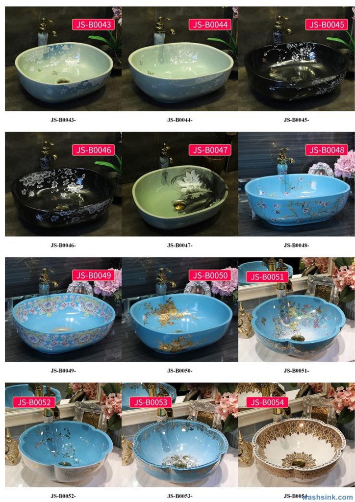 2020-VOL02-jingdezhen-shengjiang-ceramic-art-basin-washsink-brochure-JS-082-724x1024 Two wash basin catalogues produced by Shengjiang Ceramics Company will be released in 2020.9.14 - shengjiang  ceramic  factory   porcelain art hand basin wash sink