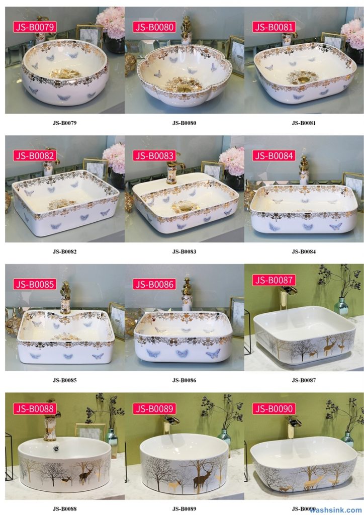 2020-VOL02-jingdezhen-shengjiang-ceramic-art-basin-washsink-brochure-JS-085-724x1024 Two wash basin catalogues produced by Shengjiang Ceramics Company will be released in 2020.9.14 - shengjiang  ceramic  factory   porcelain art hand basin wash sink