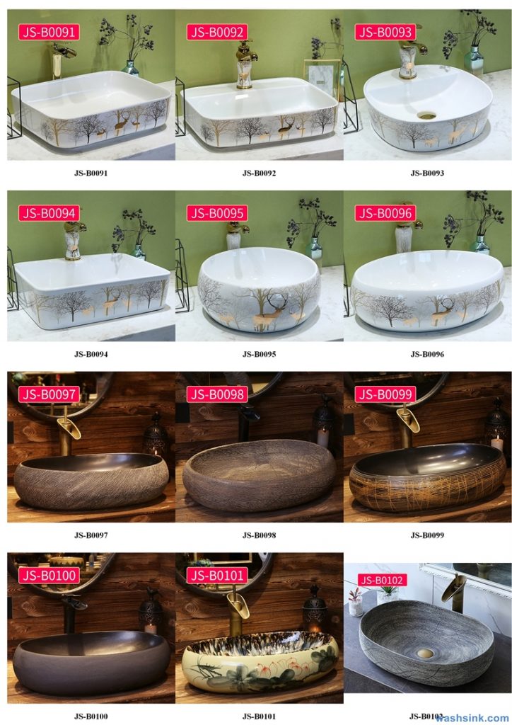 2020-VOL02-jingdezhen-shengjiang-ceramic-art-basin-washsink-brochure-JS-086-724x1024 Two wash basin catalogues produced by Shengjiang Ceramics Company will be released in 2020.9.14 - shengjiang  ceramic  factory   porcelain art hand basin wash sink