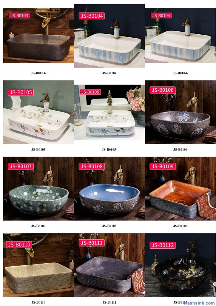 2020-VOL02-jingdezhen-shengjiang-ceramic-art-basin-washsink-brochure-JS-087-724x1024 Two wash basin catalogues produced by Shengjiang Ceramics Company will be released in 2020.9.14 - shengjiang  ceramic  factory   porcelain art hand basin wash sink