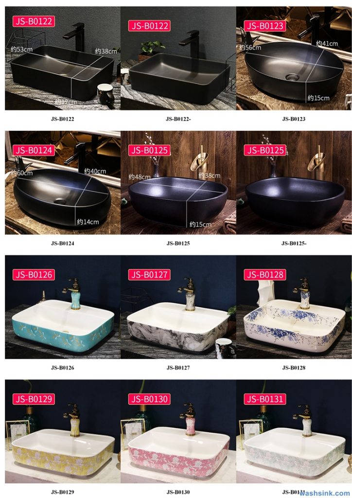 2020-VOL02-jingdezhen-shengjiang-ceramic-art-basin-washsink-brochure-JS-089-724x1024 Two wash basin catalogues produced by Shengjiang Ceramics Company will be released in 2020.9.14 - shengjiang  ceramic  factory   porcelain art hand basin wash sink