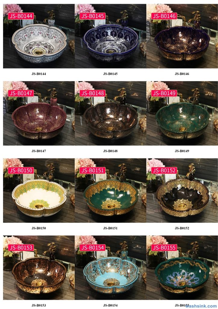 2020-VOL02-jingdezhen-shengjiang-ceramic-art-basin-washsink-brochure-JS-091-724x1024 Two wash basin catalogues produced by Shengjiang Ceramics Company will be released in 2020.9.14 - shengjiang  ceramic  factory   porcelain art hand basin wash sink