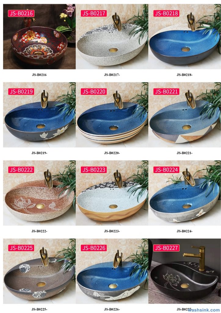 2020-VOL02-jingdezhen-shengjiang-ceramic-art-basin-washsink-brochure-JS-097-724x1024 Two wash basin catalogues produced by Shengjiang Ceramics Company will be released in 2020.9.14 - shengjiang  ceramic  factory   porcelain art hand basin wash sink
