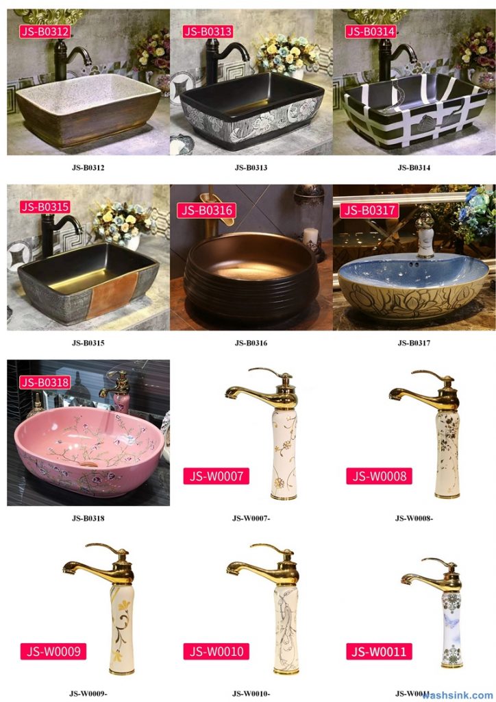 2020-VOL02-jingdezhen-shengjiang-ceramic-art-basin-washsink-brochure-JS-105-724x1024 Two wash basin catalogues produced by Shengjiang Ceramics Company will be released in 2020.9.14 - shengjiang  ceramic  factory   porcelain art hand basin wash sink