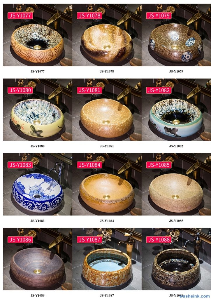 2020-VOL02-jingdezhen-shengjiang-ceramic-art-basin-washsink-brochure-JS-113-724x1024 Two wash basin catalogues produced by Shengjiang Ceramics Company will be released in 2020.9.14 - shengjiang  ceramic  factory   porcelain art hand basin wash sink