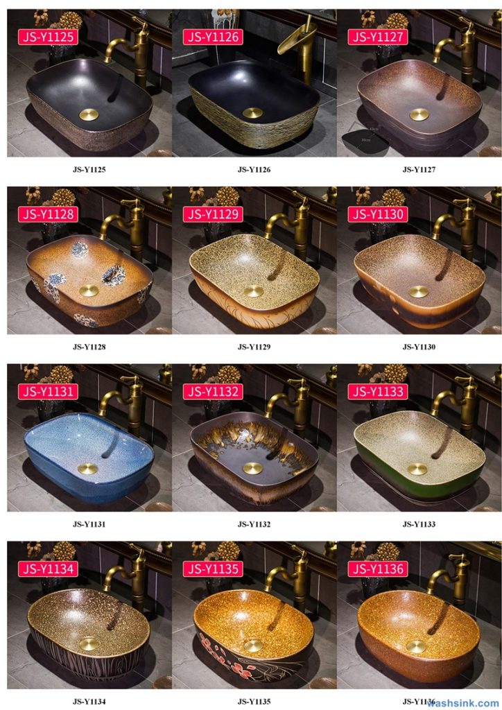 2020-VOL02-jingdezhen-shengjiang-ceramic-art-basin-washsink-brochure-JS-117-724x1024 Two wash basin catalogues produced by Shengjiang Ceramics Company will be released in 2020.9.14 - shengjiang  ceramic  factory   porcelain art hand basin wash sink