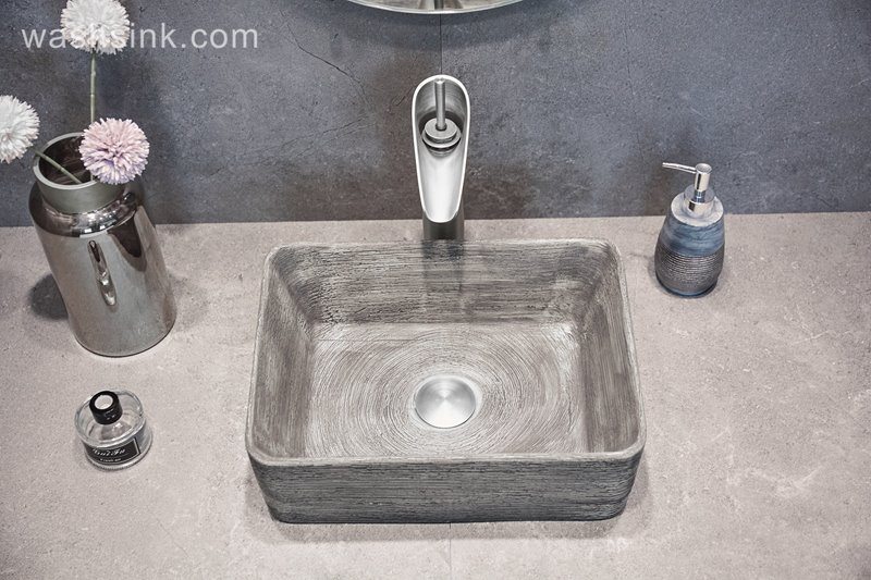 LJ24-006-BQ0A2924 LJ24-006  2024 New classic color square decoration ceramic wash basin - shengjiang  ceramic  factory   porcelain art hand basin wash sink