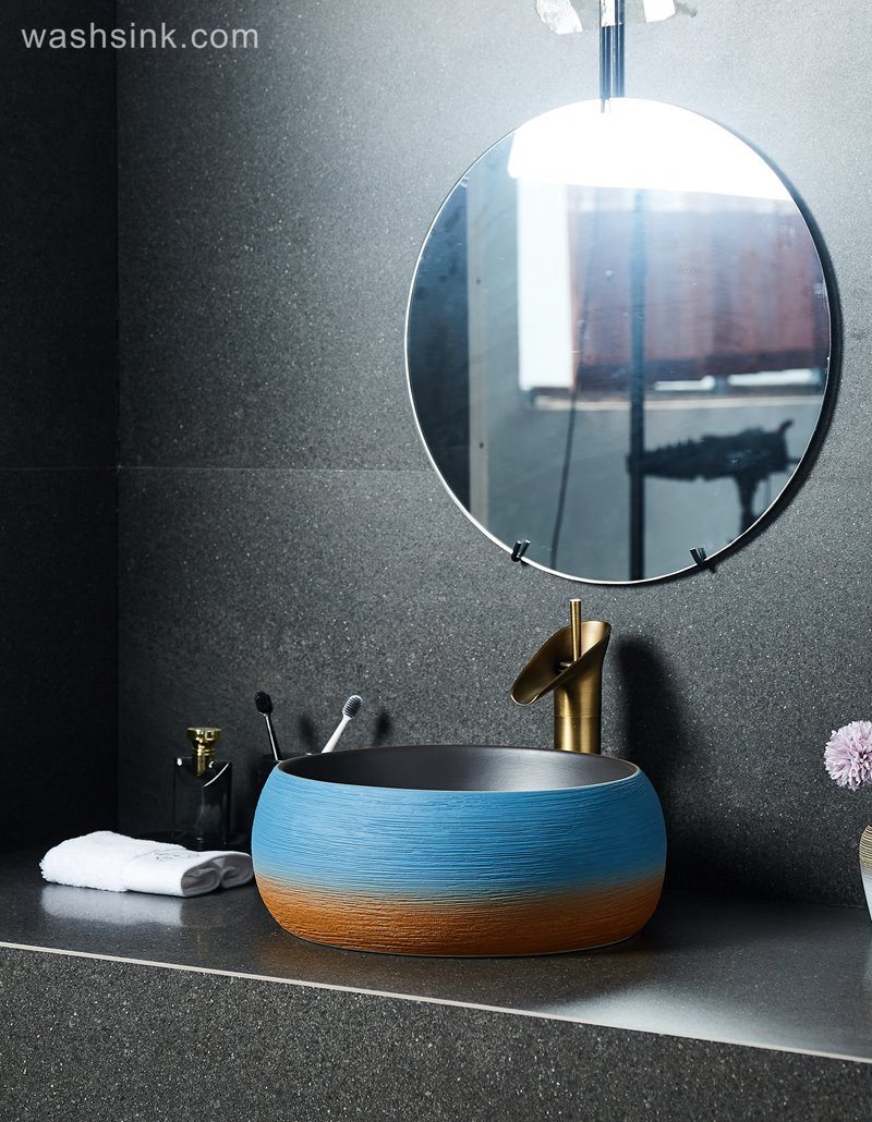 LJ24-039-BQ0A2620 LJ24-0039   Sophisticated technology modern design bathroom ceramic sink - shengjiang  ceramic  factory   porcelain art hand basin wash sink