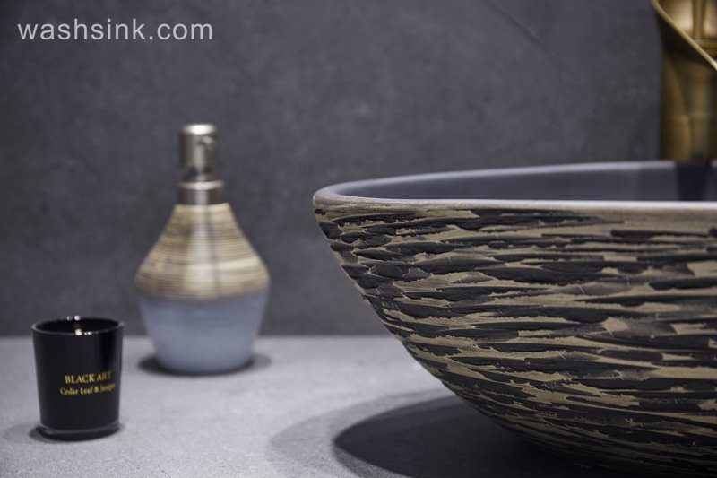 LJ24-042-BQ0A2957 LJ24-0042  2024 modern simple exquisite home decoration mall bathroom sink - shengjiang  ceramic  factory   porcelain art hand basin wash sink