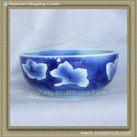 colorful chinese ceramic bathroom sink WRYBH93