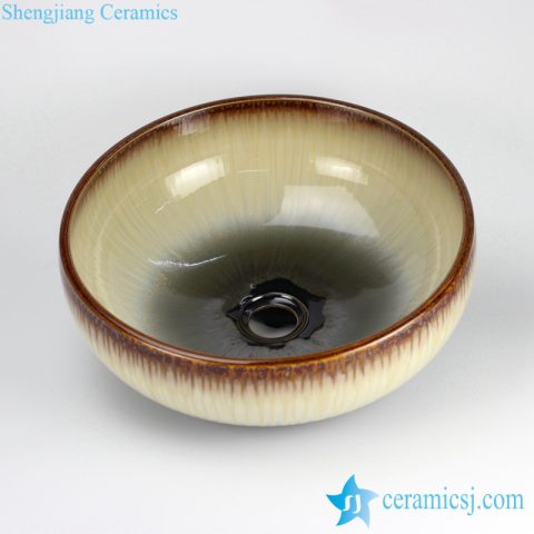 RYXW-YL-DZ-06 Transmutation glazed pure simple ceramic colored toilet bowl